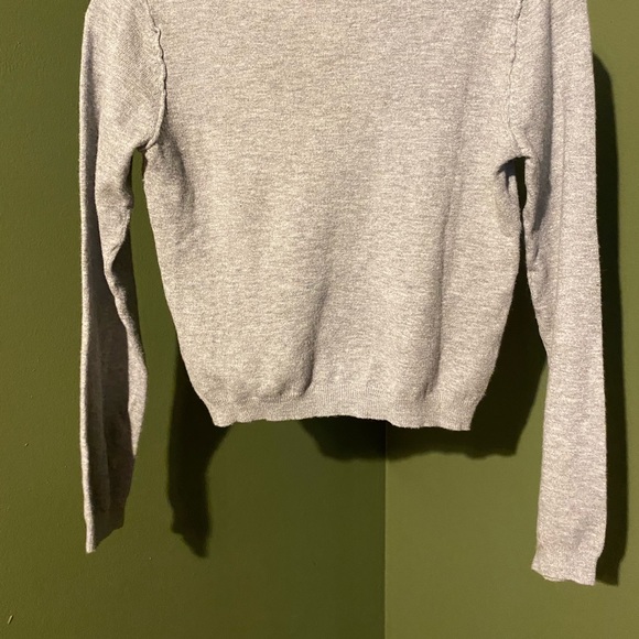 🌟Pull & Bear grey cropped knit sweater🌟 - Picture 5 of 5